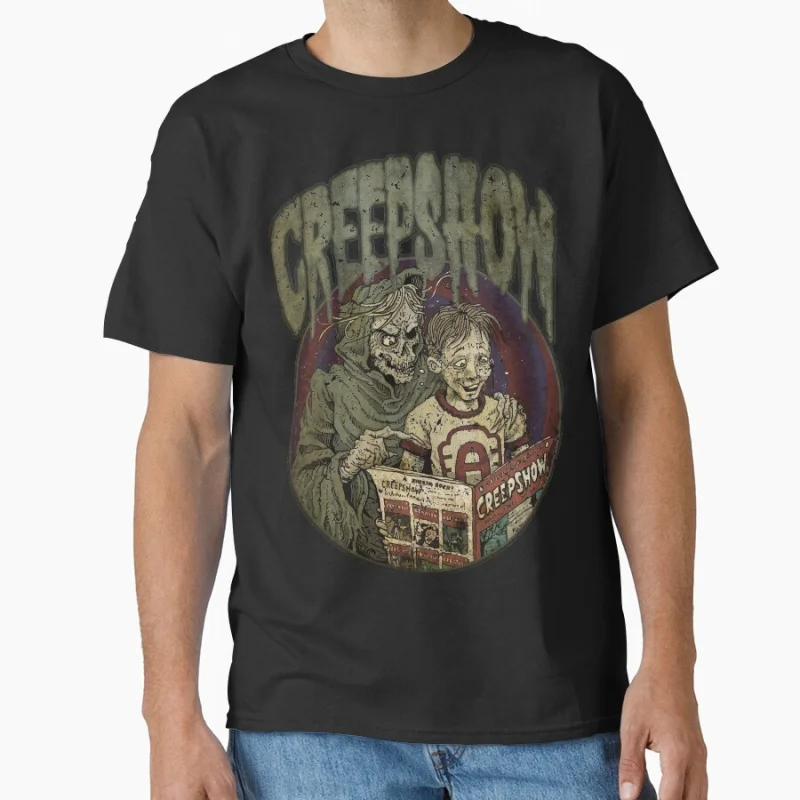 

CREEPSHOW CHILDREN BOYS Creepshow 80s vintage B movie retro tv shows Horror zombies Scary halloween gift T-shirt Large size Tops