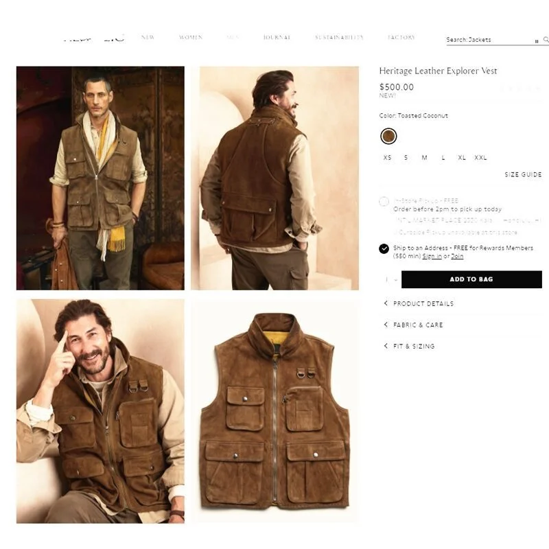 sheepskin genuine 100% leather fur coat OEM Meichun New Imported Suede Sheepskin Leather Shirt for Male Explorers Multi pocket