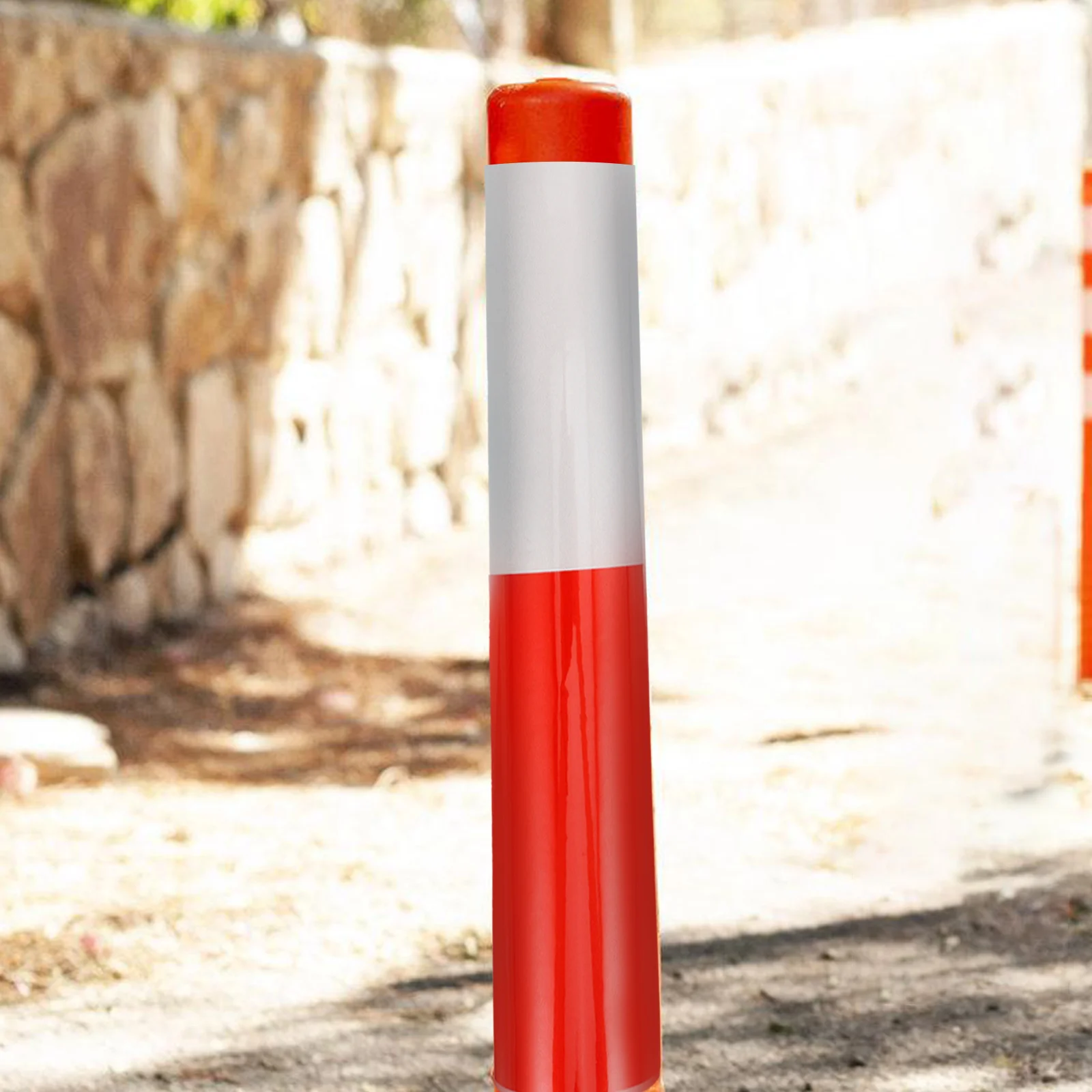 Reflective Film Tape High Visibility Alternating Colors Night Safety Durable Plastic Driveway Barrier Post Reflective Tape