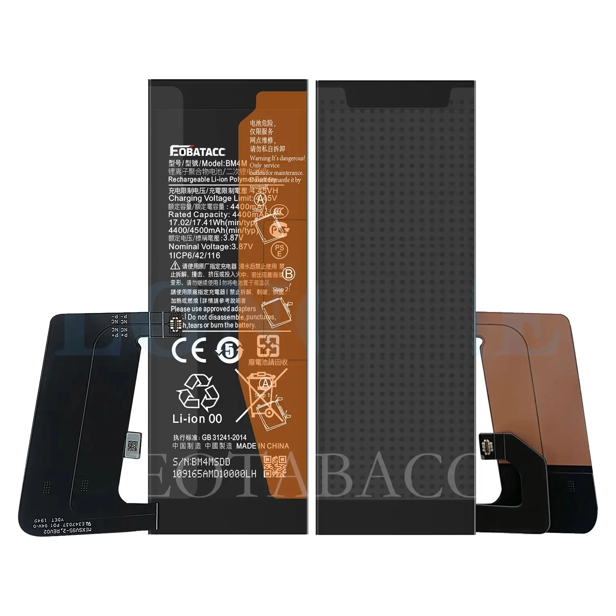 2025 Years EOBATACC 100% New BM4M   Battery For Xiaomi 10Pro 5G  4500mAh Batteries+Free Tools