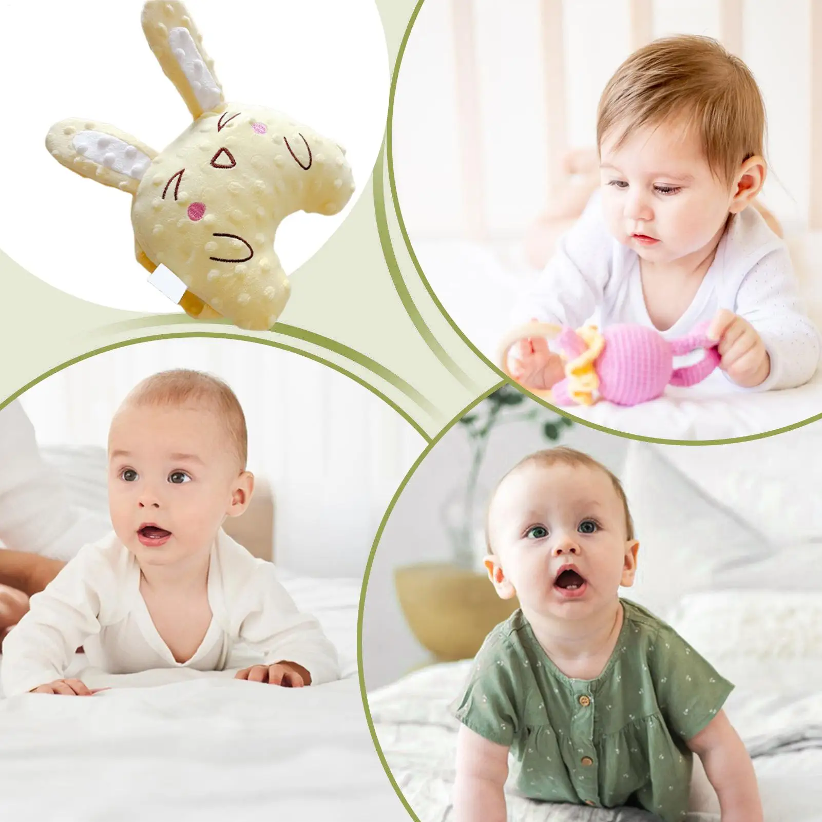 Baby Soother Rabbit Soothing Doll Baby Sleeping Patter Adjustable Vibration Modes Sleep Aid For Nursery Bedtime Crib Boys Girls
