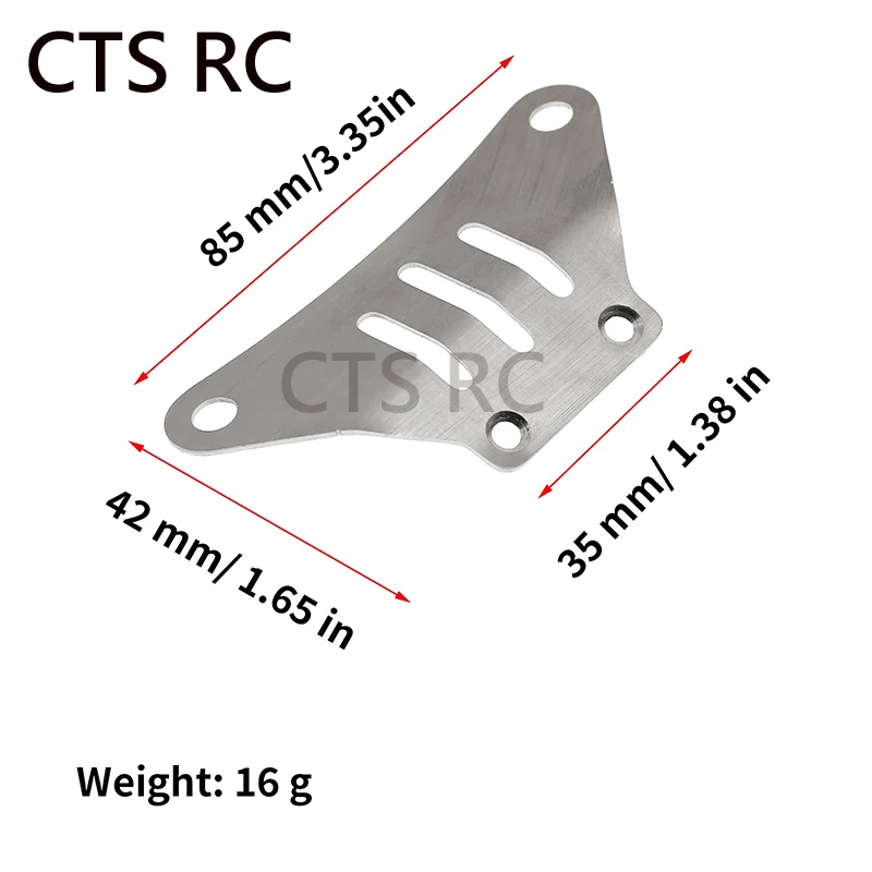 RC Auto 1 set Auto sportiva piatta Protezioni telaio Armatura metallica Armatura telaio Tre pezzi per 1/10 TAMIYA TT02 RC Auto Aggiornamenti Parti