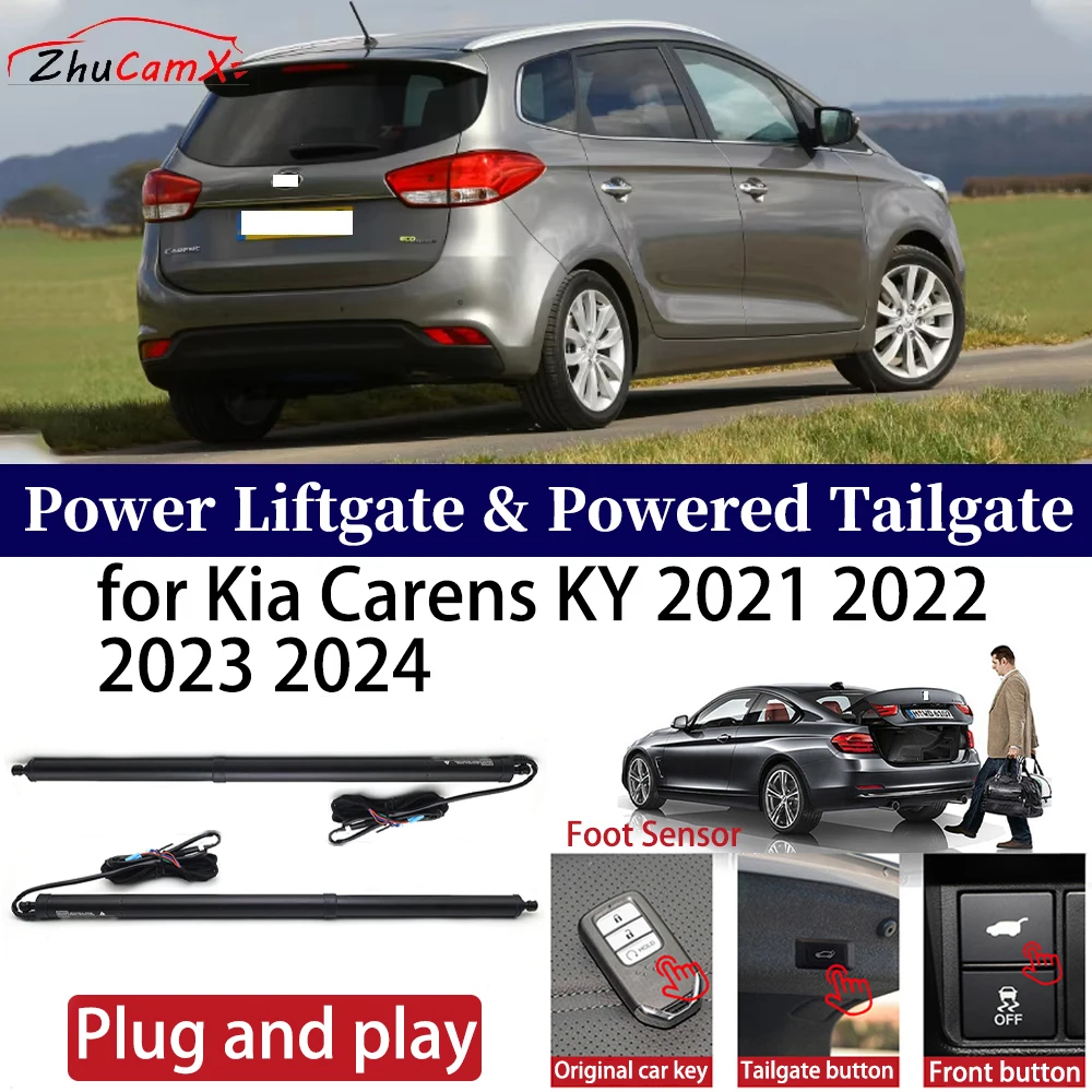 

ZhuCamX for Kia Carens KY 2021 2022 2023 2024 Car Power Liftgate Automatic One-Click Vehicle Powered Tailgate Strut Plug ＆ play