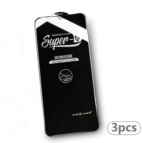 3pcs Super-D Tempered Glass 9H For Samsung Galaxy S24FE S21 S22 S23 S23FE A54 A34 Screen Protector Full Cover Protective film