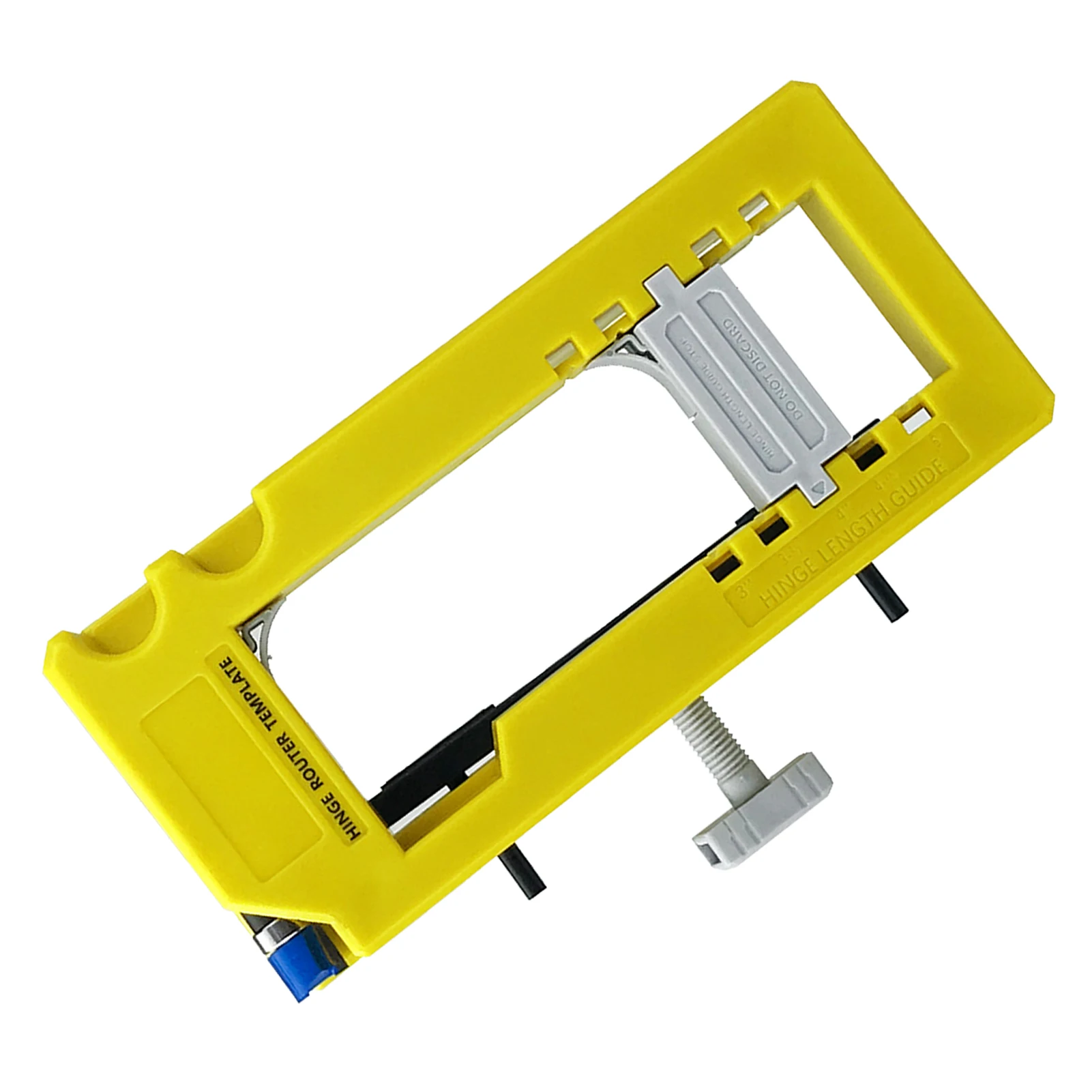 Door Hinge Jig Plastic 3‑5in Length 1/4‑5/8in Radius Hinge Router Template for Woodworking Door Hinge Router Template