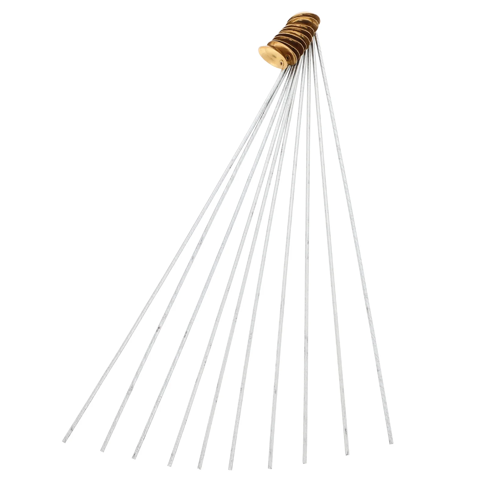 

10Pcs Copper Burning Spoon Lab Spatula Set for Reagent Sampling Measuring Tiny Mixing Spatula Scientific Research Lab Use Tools