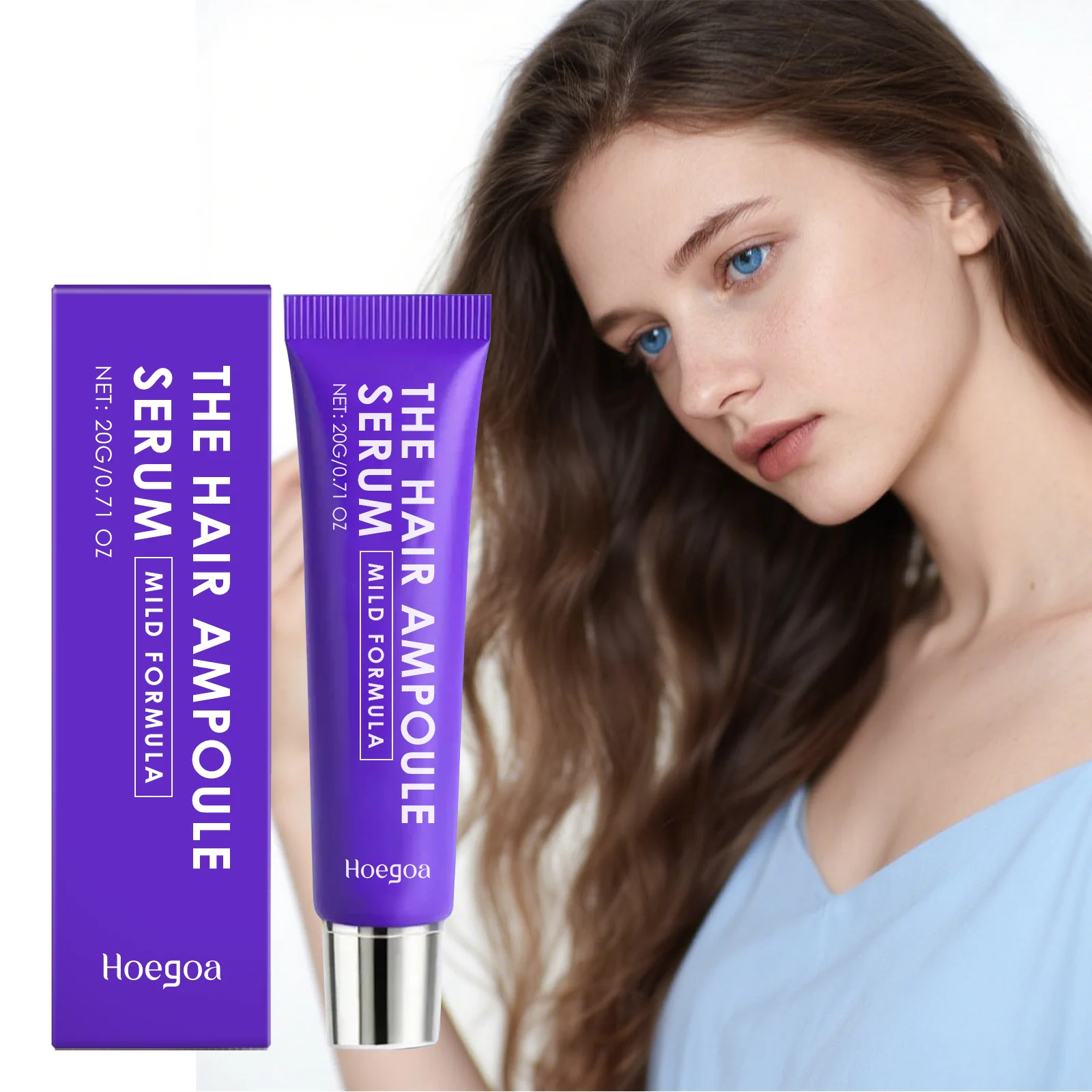 

Moisturizing Hair Serum Roller-Gentle Nourishment, Improves Dry & Split Ends, Leaves Hair Smooth Shiny, Supports Daily Hair Care