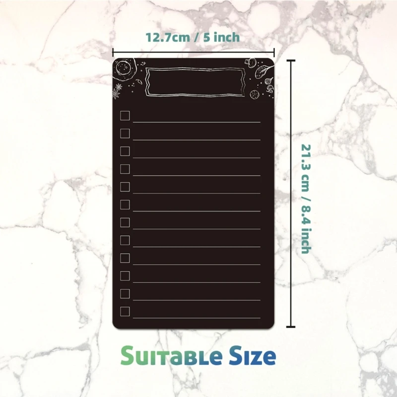 주방 식사 플래너 쇼핑 목록을 위한 자석 쓰기 시트