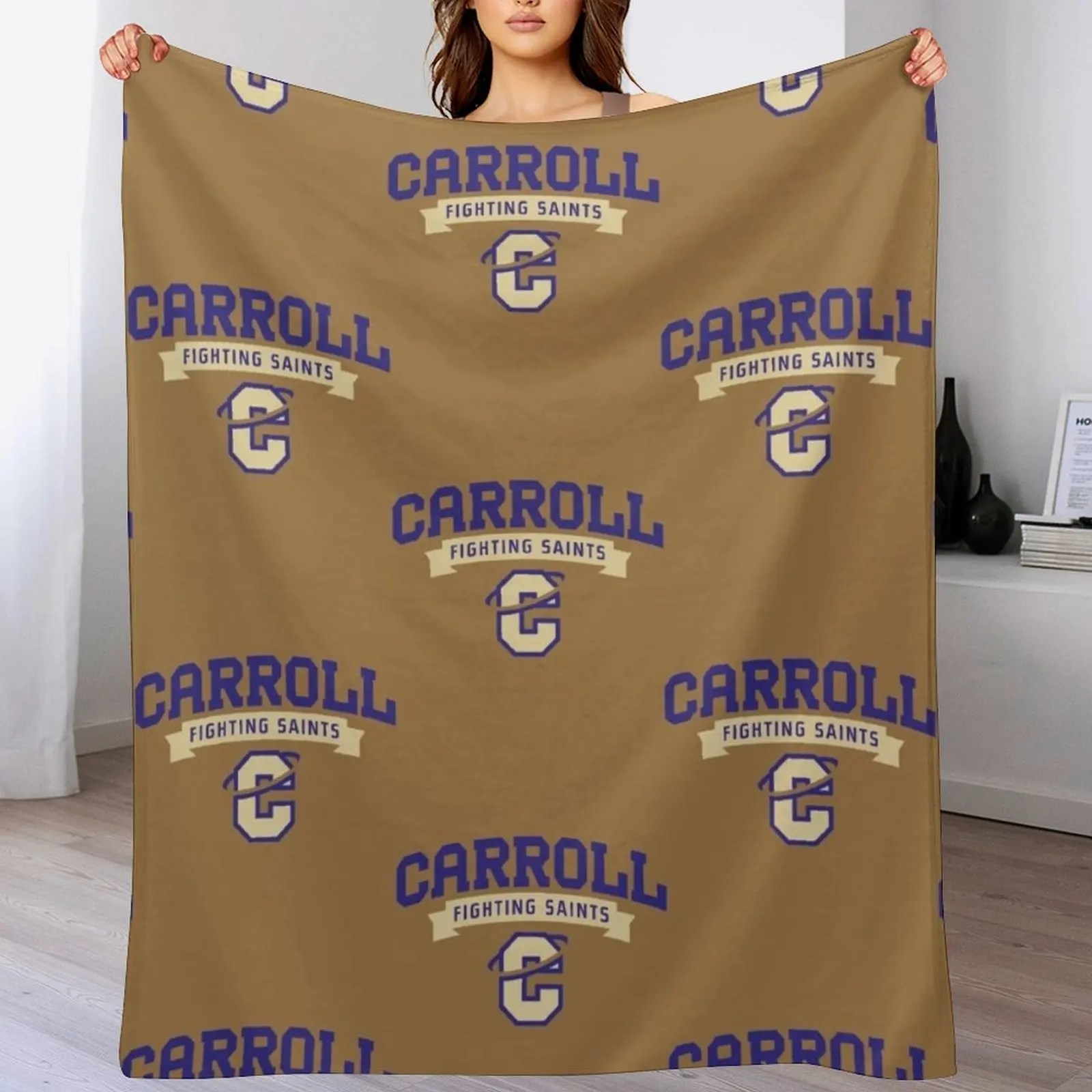 

Carroll Fighting Saints Throw Blanket anime Moving for babies Large Blankets