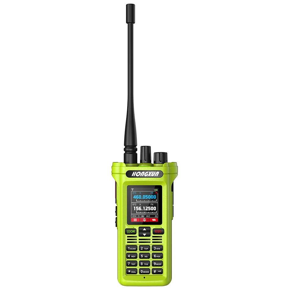 HX GP-15 プロ仕様ハンディ無線機 (ハンティング用) UHF/VHF対応 Type-C/ドック充電式 1.77インチカラースクリーン 大容量バッテリー搭載