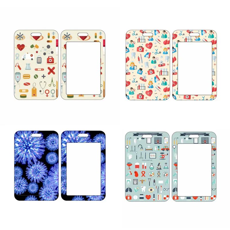 Medical Equipment Pattern ID Cover Nurse Bank Card Case Cartoon Card Protectors Bus Card Holder