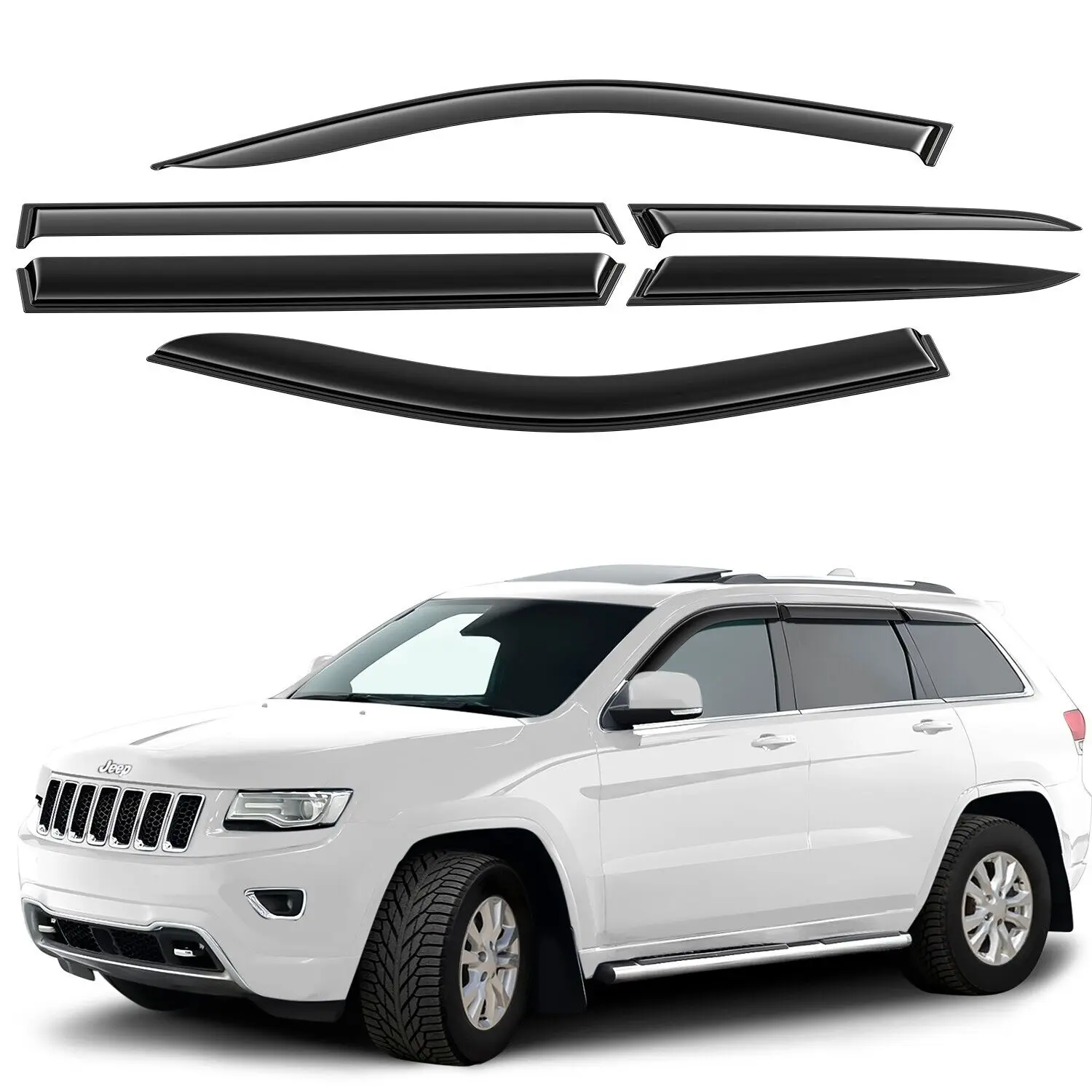 

Солнцезащитные козырьки US, ветрозащитные дождевики для Jeep Grand Cherokee 2011-2020, автомобильные аксессуары, аксессуары для автомобиля