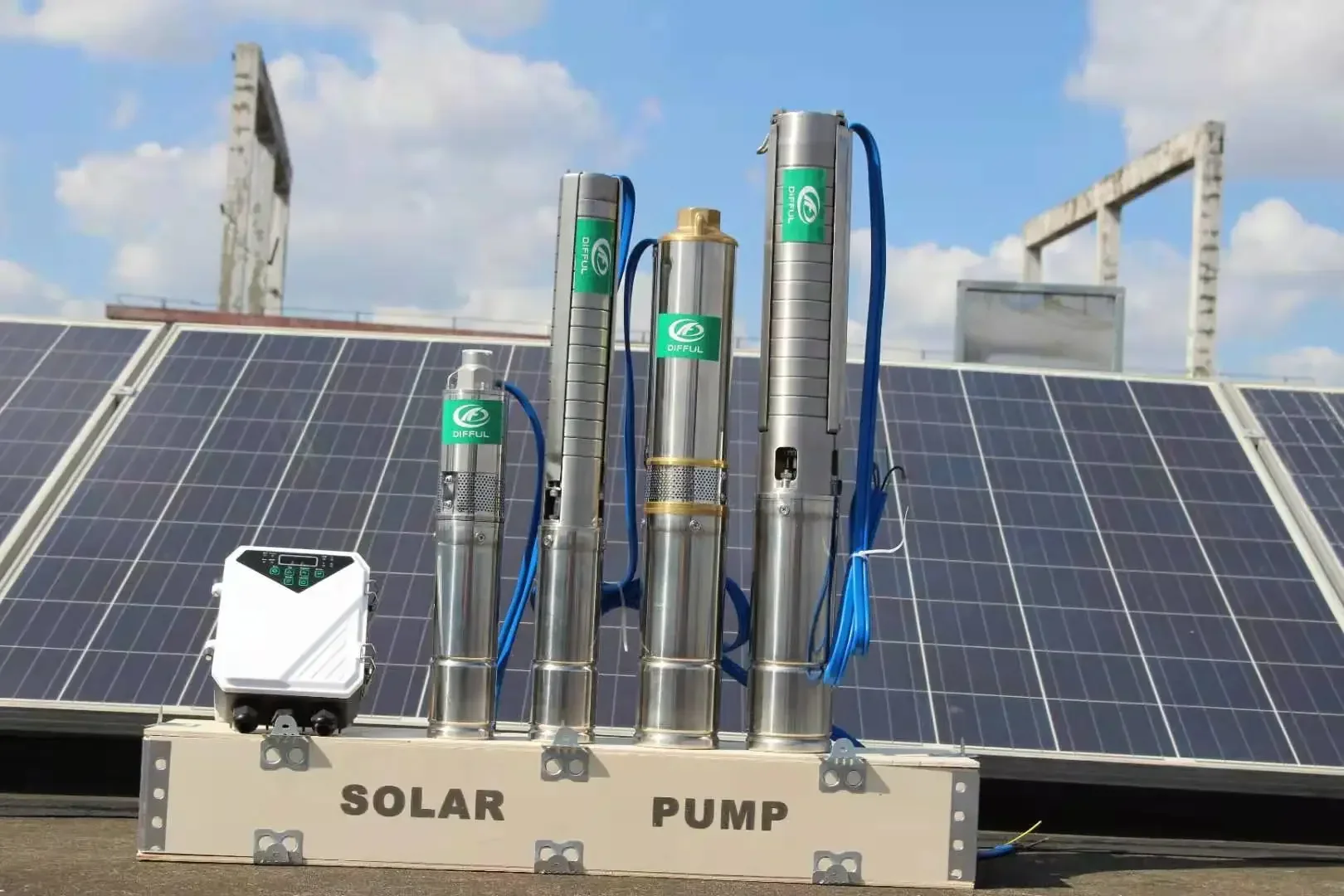 Solar-Landwirtschafts-Wasserpumpensystem mit Gleichstrom-Bohrloch für die Bewässerung