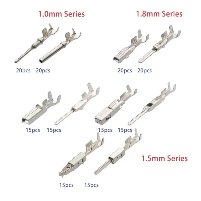 Essentiële Auto-draadterminalsset Precisie-elektrische connectoren Auto-elektrische connectorenset voor auto-onderhoud