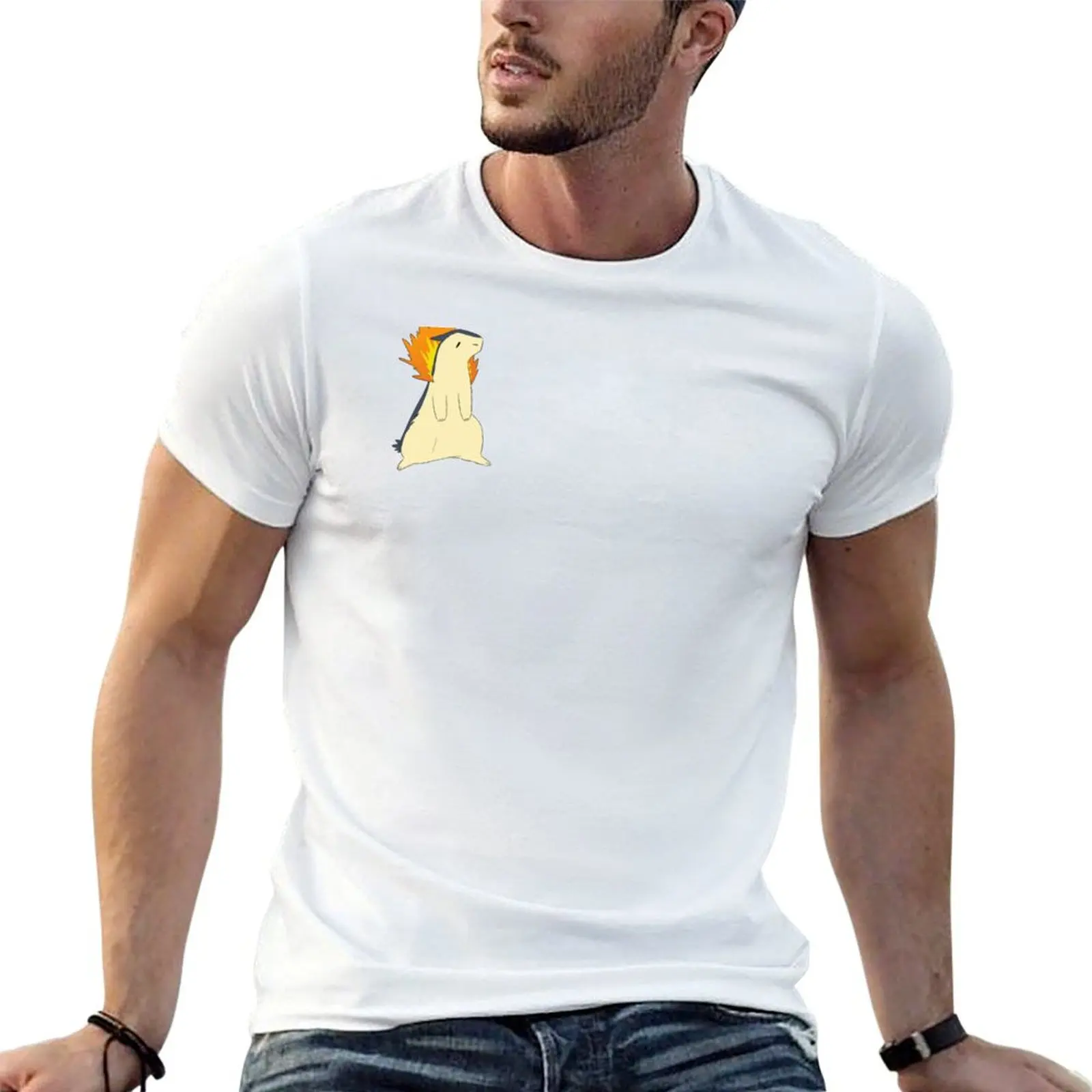 

scribble typhlosion T-Shirt man tshirt graphic t shirts for man T-Shirt