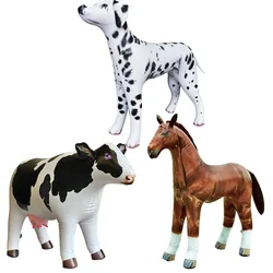 Large Inflatable Farm Animal Balloons,Inflat Dalmatian Dog,Horse,Cow for Farm Party Decoration Kids Birthday Party Toy Figure