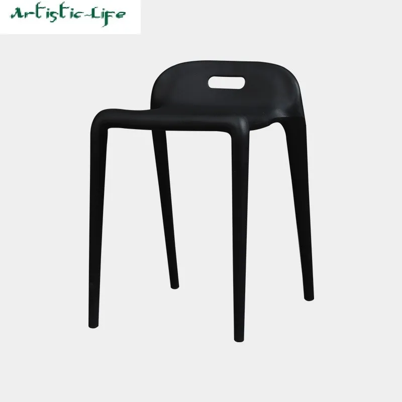 ArtisticLife Nordic Minimalist Low Stool Creative Waiting Chair Shoes Stool Multifunctional Stackable Small Stool Freeshipping