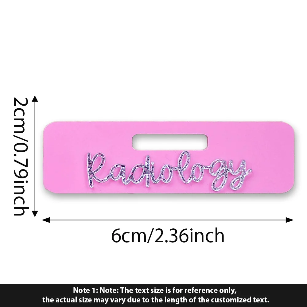1PC Custom PMMA ID Badge Accessory - Personalized Engraved Text, DIY, Laser Engraved, Ideal for Daily Use, Practical Gifts for P image 6