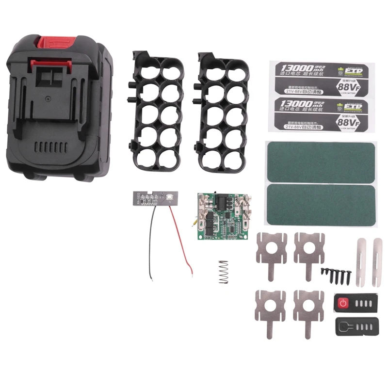 Caja de batería de iones de litio, placa de circuito PCB para Lomvum Zhipu Hongsong Jingmi No Original, de 18V batería de litio Makita, 10 orificios