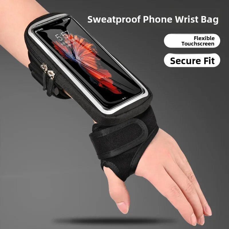 

Universal 7-Inch Fitness Running Arm Bag for Men And Women Outdoor Sports Mobile Phone Handbag Left Wrist Bag