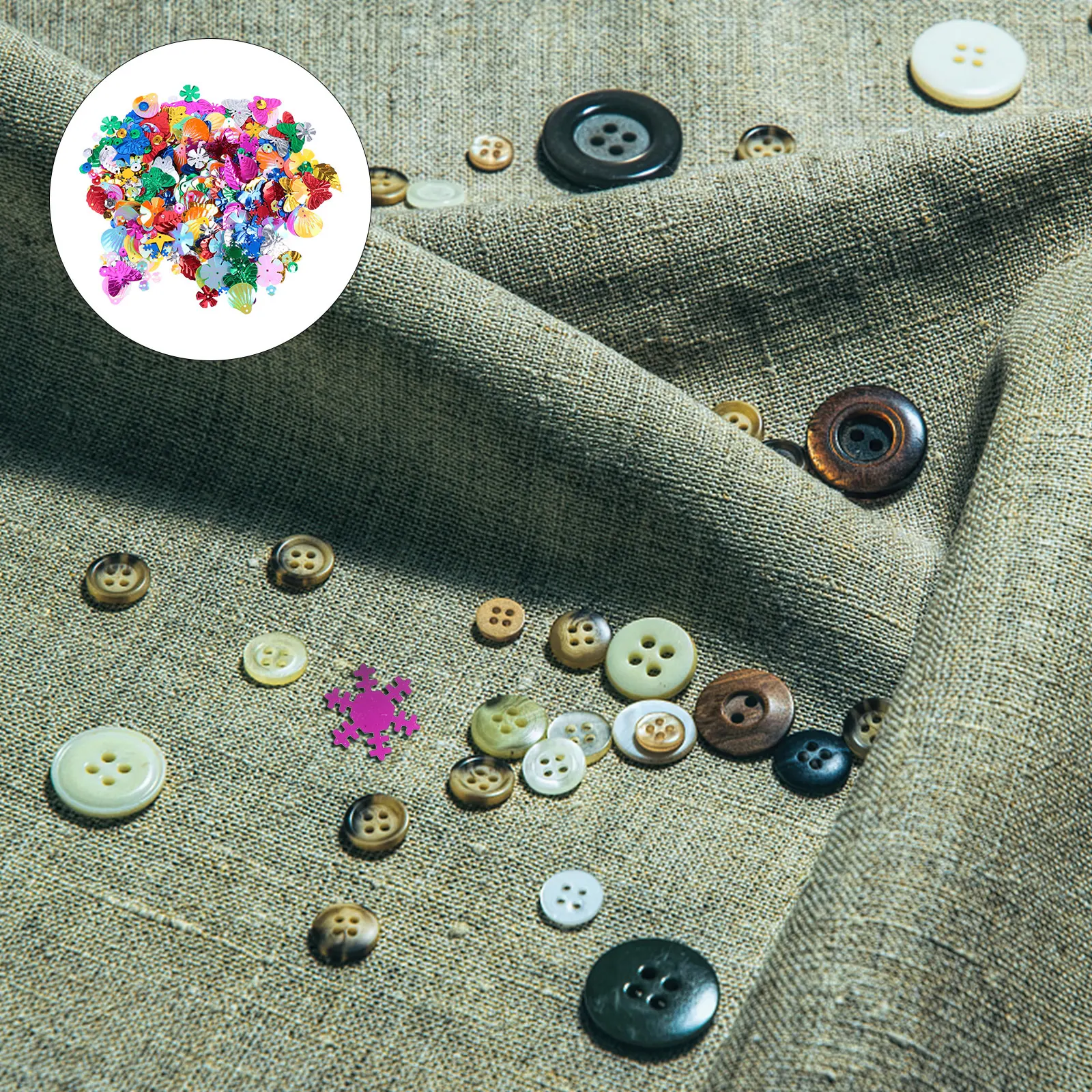 

2Packs Metal Sewing Sequins Parts Accessories DIY nament Craft Supply H made Paillettes Decor Storage Containers