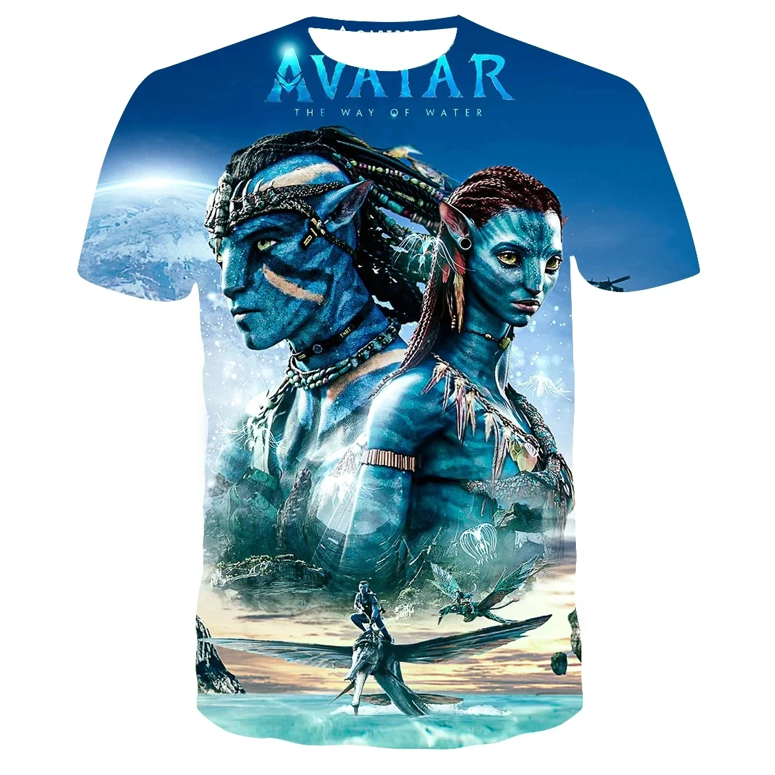 MINISO Avatar 3D Printed T-Shirt Oversized Streetwear Fashion Boys and Girls Cartoon Printed T-Shirt Summer Fashion T Shirt