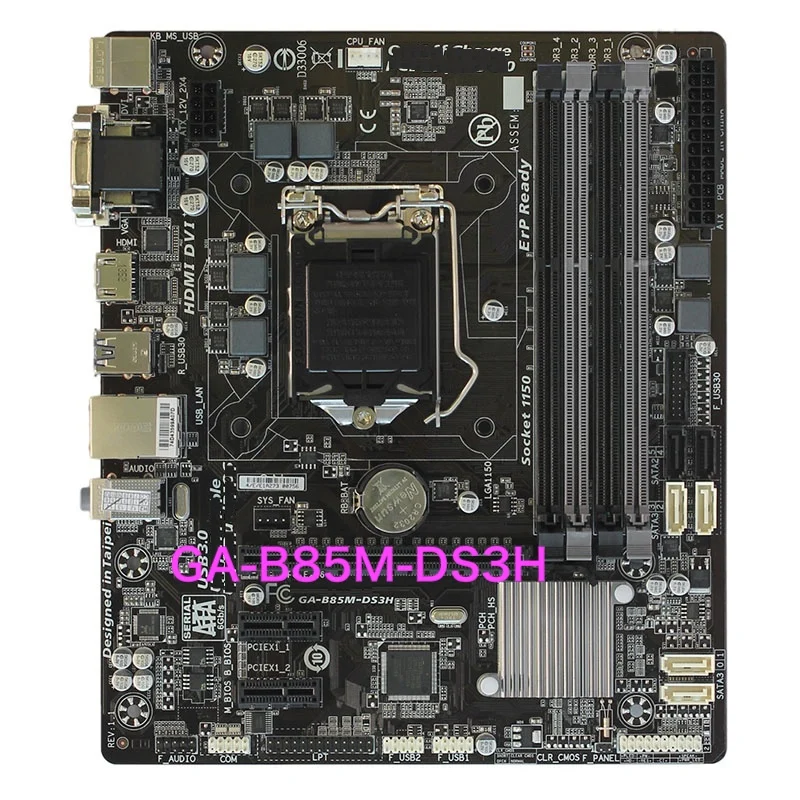 

Suitable For Gigabyte GA-B85M-DS3H Desktop Motherboard GA-B85M-DS3H-A B85 LGA 1150 DDR3 Mainboard 100% Tested OK Fully Work