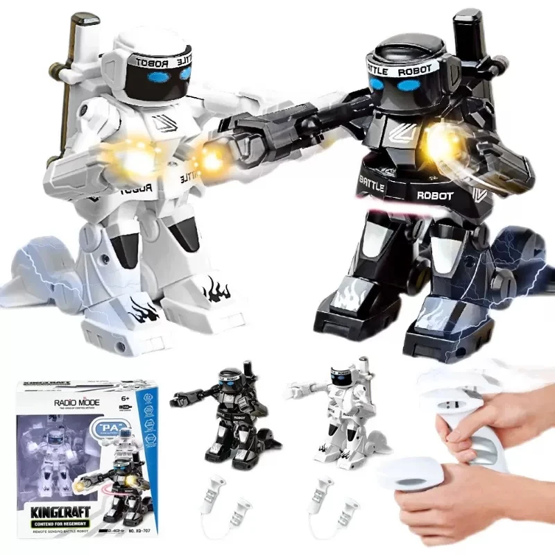 Battle Robot Gravity Sensing Interactive Dual Human Sense Electric Sparring Combat Robot Boys Toys Gift for Kids