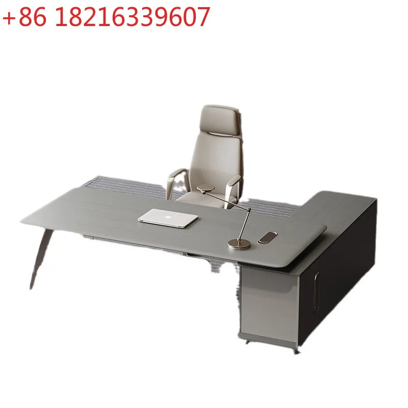 

Простой современный генеральный менеджер, супервизор, Тайпан, президент, дизайнерский стол и стул, комбинированная мебель