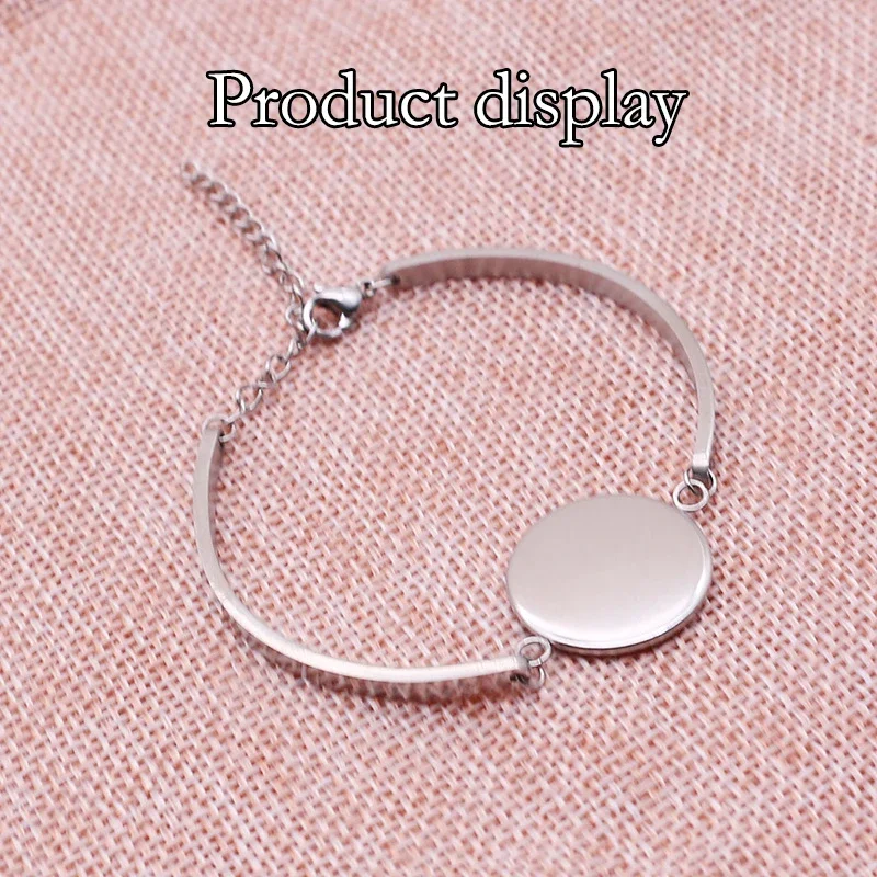 4pcs/lot Stainless Steel Starter Bracelet Bend Bangle DIY Connector Pendants Bracelets Accessories Jewelry Making Supplies