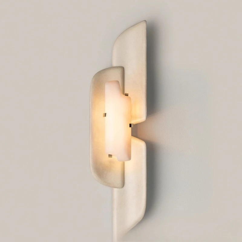 

Modern Designer Marble Wall Lamp Nordic Light Luxury Living Room Bedroom Lamp Creative Wall Light