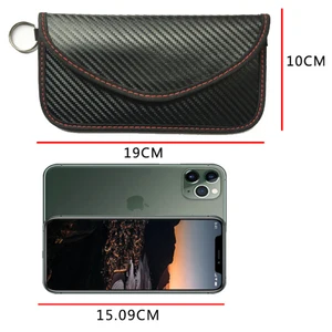 RF Signal Locking Bag Signal Block Car Key Faraday Bag Case of Anti-Radiating Wallet 10 MAIN SALES MOBILE SIGN BLOCKER - №9