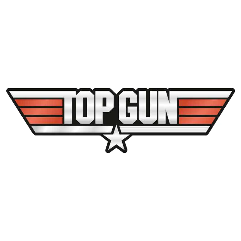 Kreative Top Gun Aufkleber PVC Auto Aufkleber ATV Rv Auto Styling Vinyl Fenster Wasserdichte Motocross Racing Laptop Helm Stamm Wand