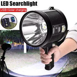 Led Searchlight Spotlight Rechargeable High Power Led Flashlights Ultra Long Lighting Distance Light P150 Powerful Lantern Torch