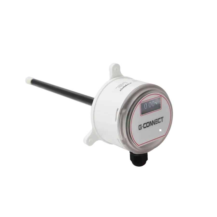 Duct Mounted Air Velocity Transducer Wind Speed Sensor Transmitter Digital Modbus 485 With OLED Display