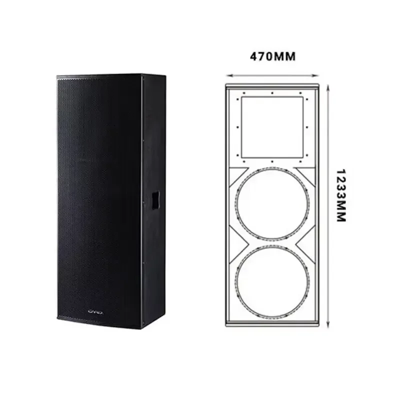 Outdoor Performance PA Speaker System Professional Sound Good Cooling Full Range 800 Watts 15 Inch Speaker