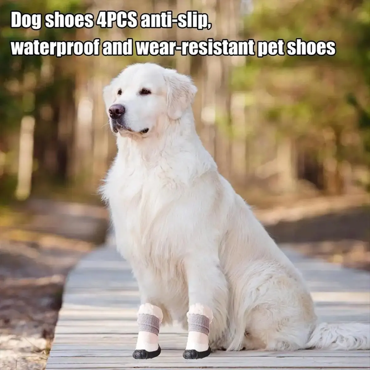 2026 Trend 4Pcs Dog Shoes Winter Comfortable Warm Pet Dog Chihuahua Rain Snow Boots Waterproof Outdoor Non-Slip Puppy Sneakers A