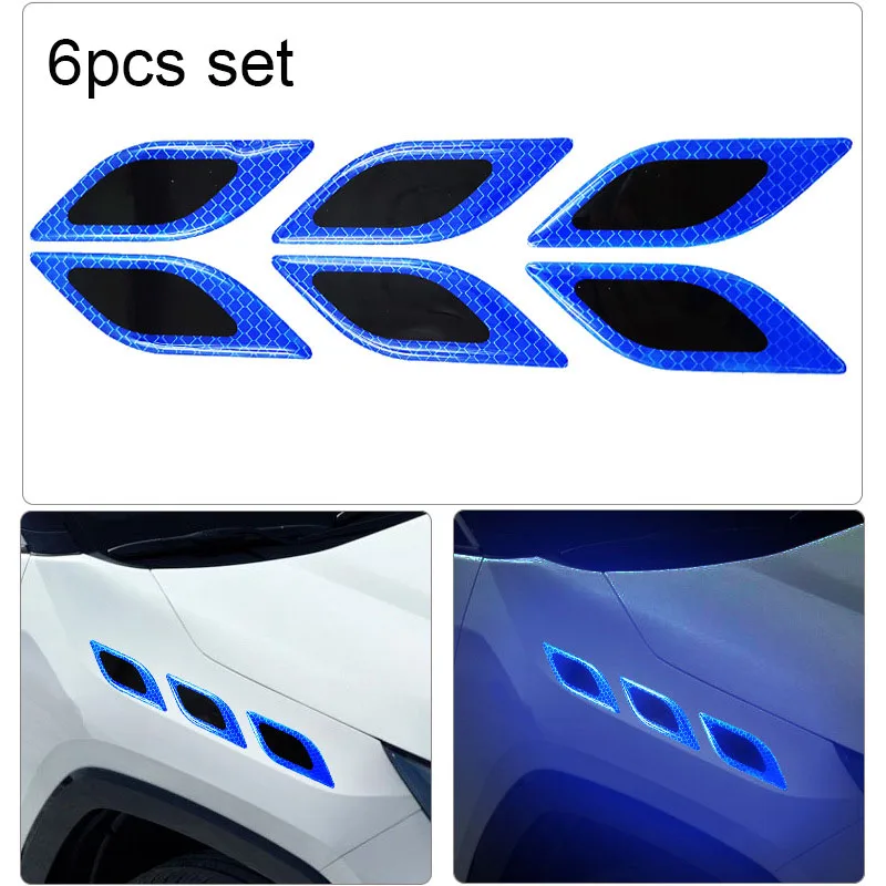 Car Reflective Stickers Door Edge Anti-collision Strips Reflective Car Safety Rearview Mirror Warning Stickers Body Scratch - view 5