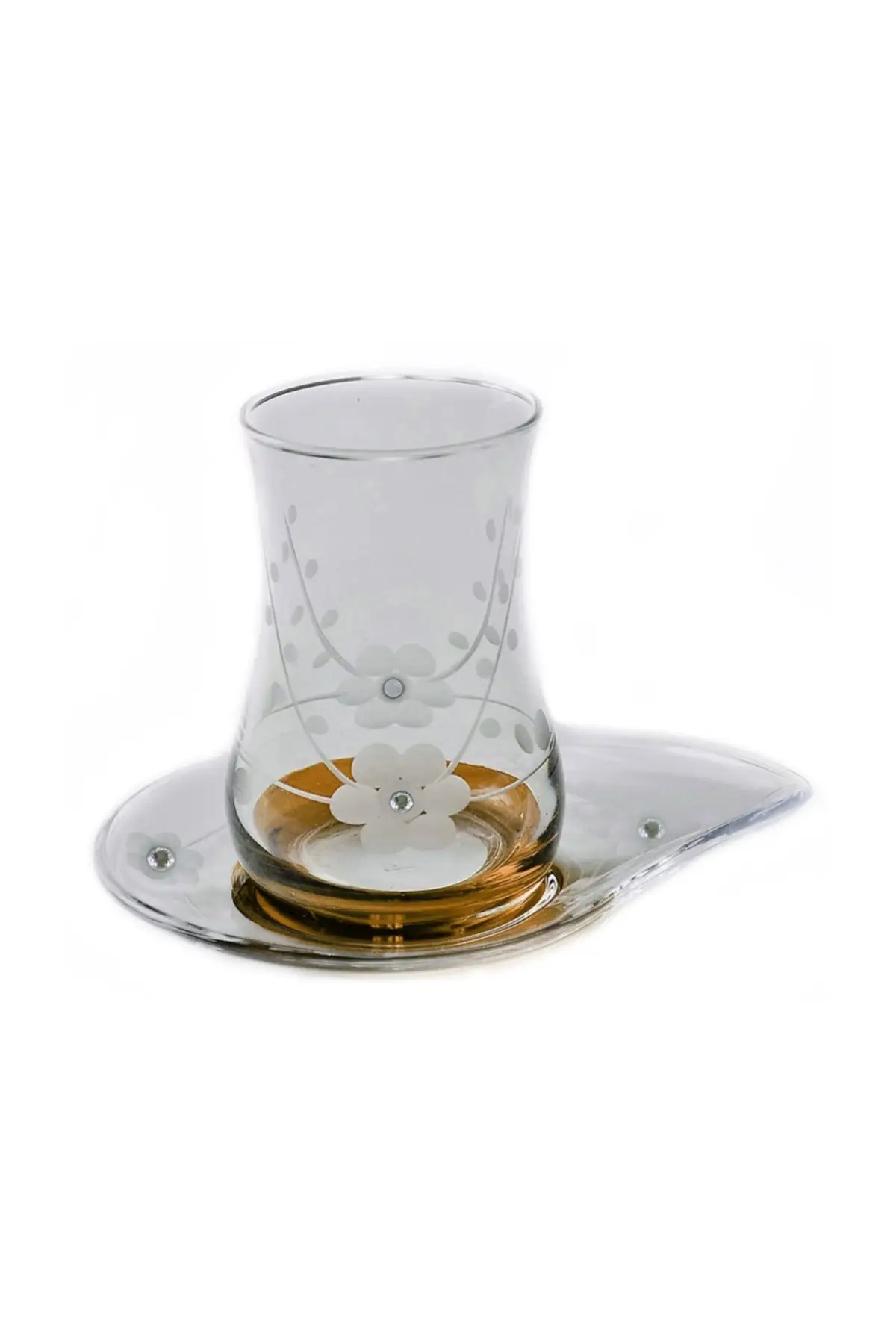 

Uras Nature (orange Cubic Zirconia) Tea Set Kit English Tea Cup Glass Cup