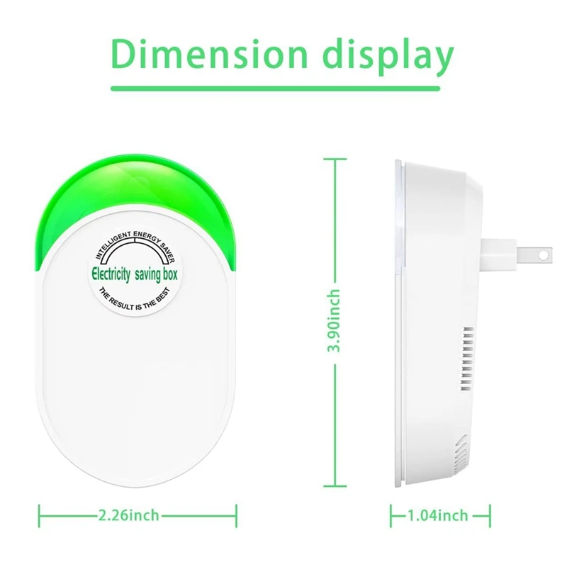 Energiebesparing, energiebesparing, huishoudelijke energiebesparing, elektriciteitsbesparende doos Huishoudelijk kantoor Marktapparaat Slimme Amerikaanse stekker