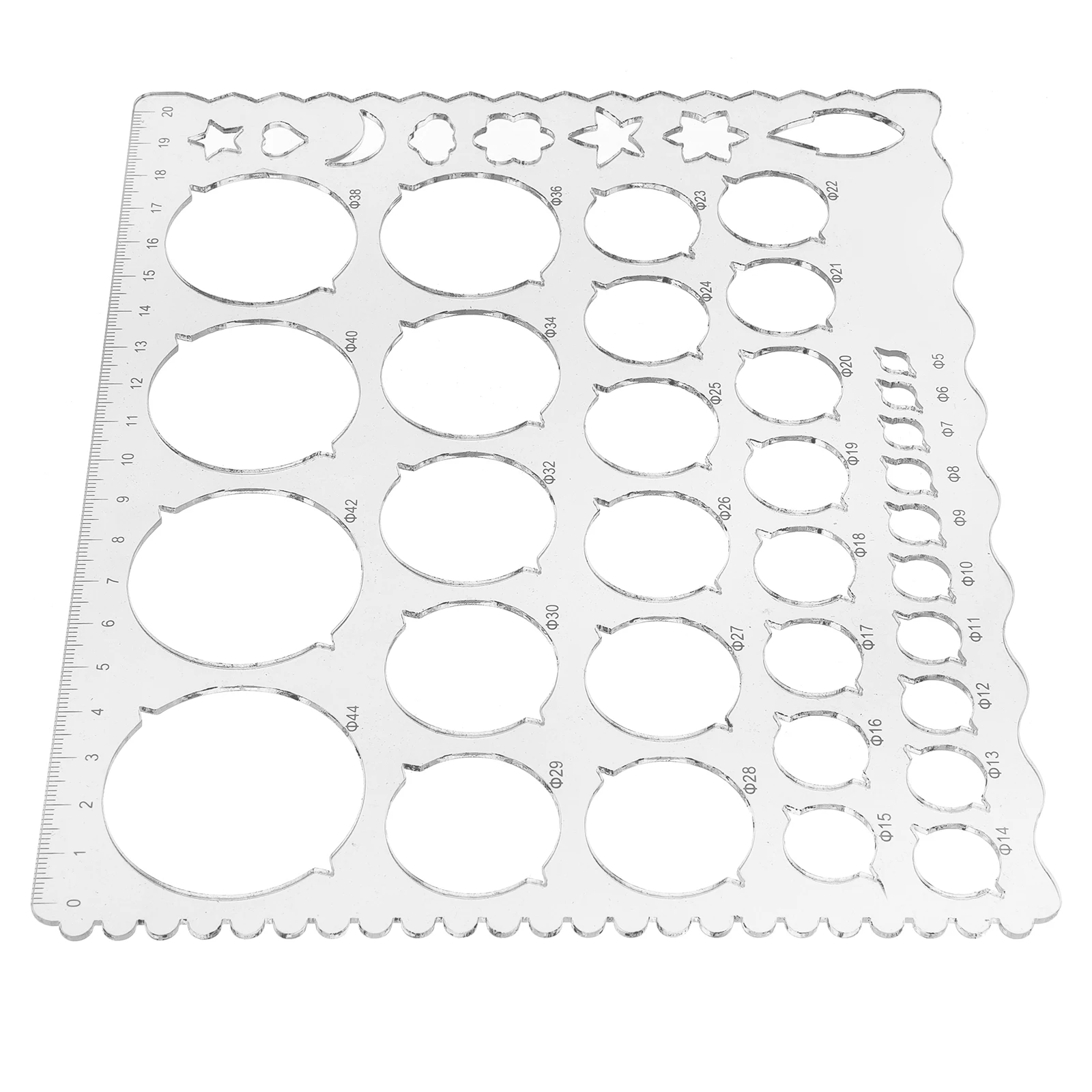 Reusable Plastic Ruler Circle Template Board Mold Lightweight Diy Tool For 3D Paper Crafts Accessories Quilling