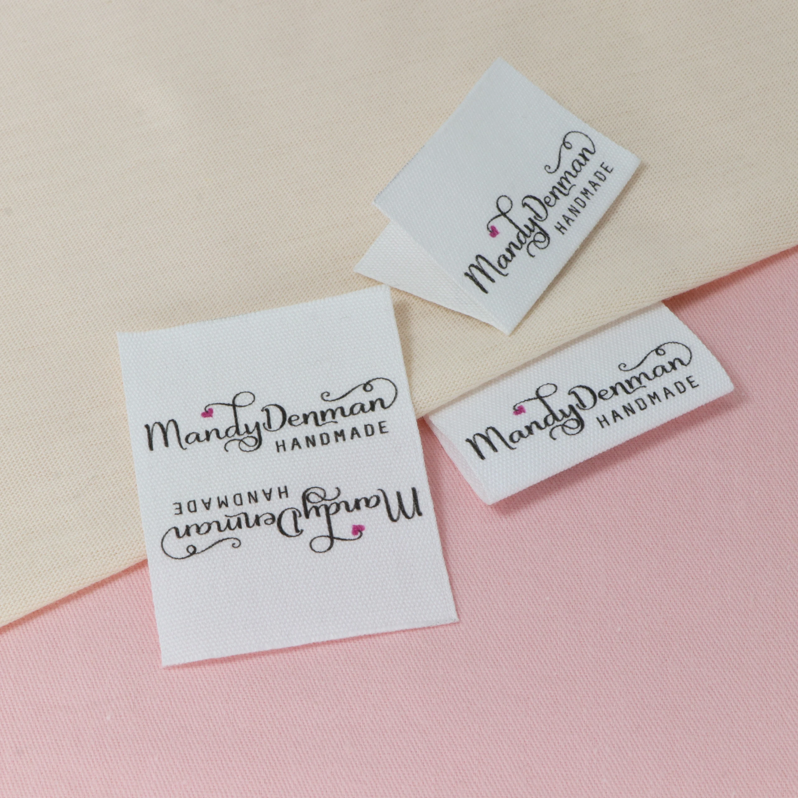 Custom Sewing labels / Brand labels, Custom Clothing Tags, Cotton Ribbon label,  Name label (FR117)