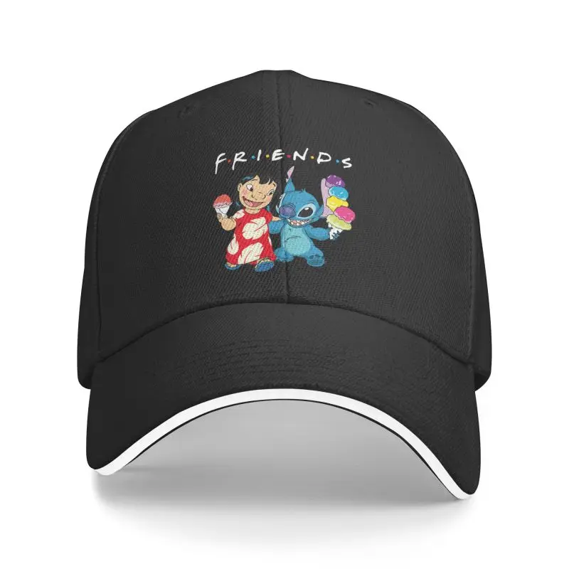 Custom Stitch Lilo Friends Anime Baseball Cap Women Men Adjustable Dad Hat