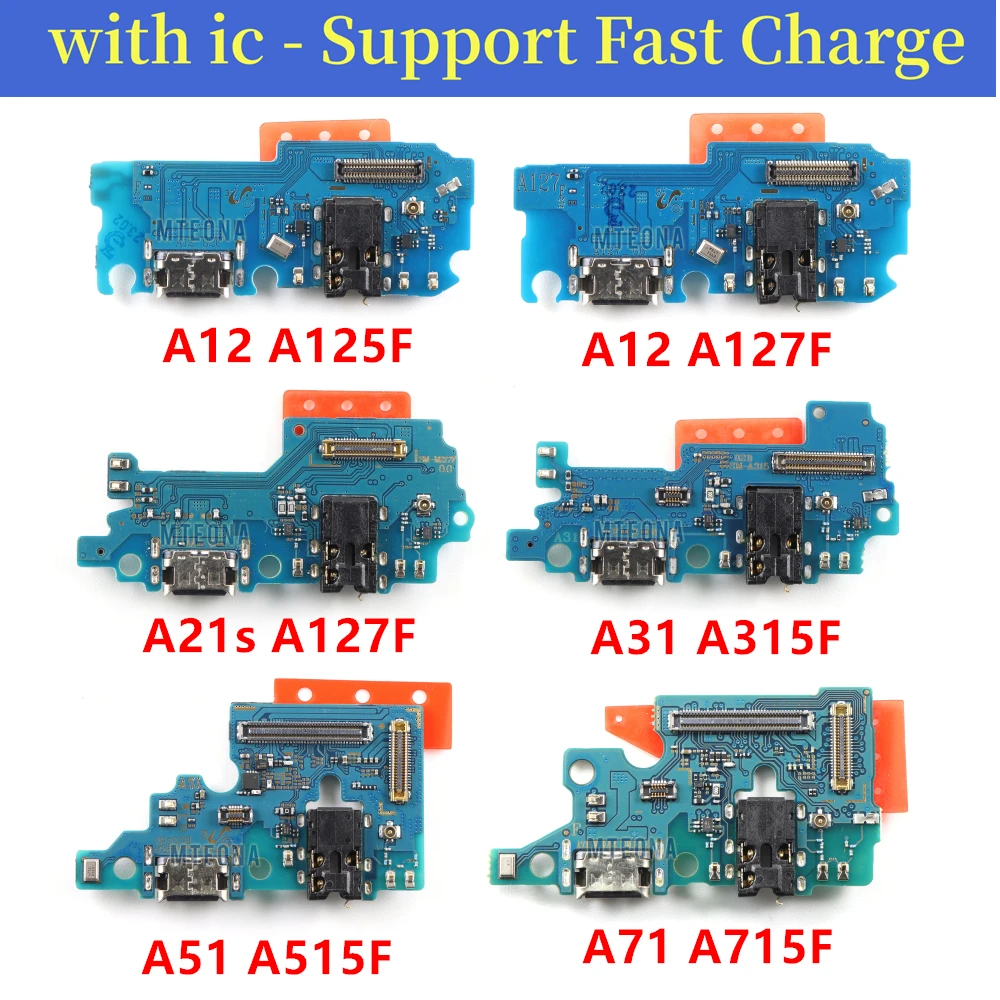 

USB Port Charger Dock Connector Charging Board Flex Cable For Samsung A12 A125F A21S A217F A127 A31 A315F A51 A515F A71 A715F