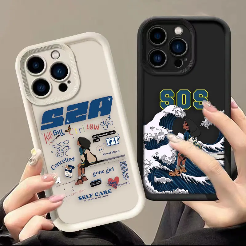 

Singer SOS SZA Phone Case For iphone Apple 17 AIR 16 16E 11 12 13 14 15 XR Plus Pro Max Silicone Case Funda DIY Shell Cover