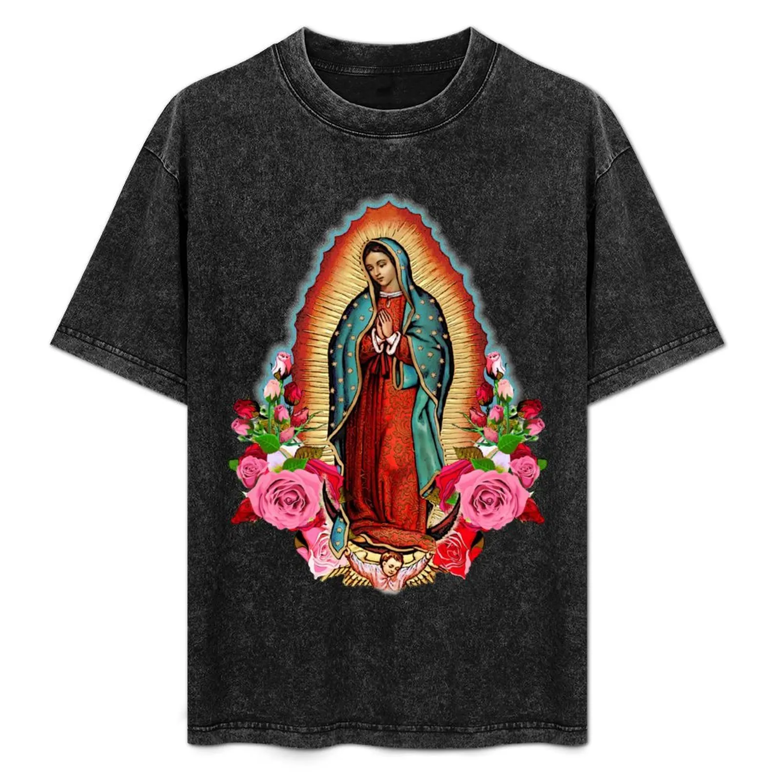 

Our Lady of Guadalupe T-Shirt mens graphic t shirts man t shirts for men casual T-Shirt
