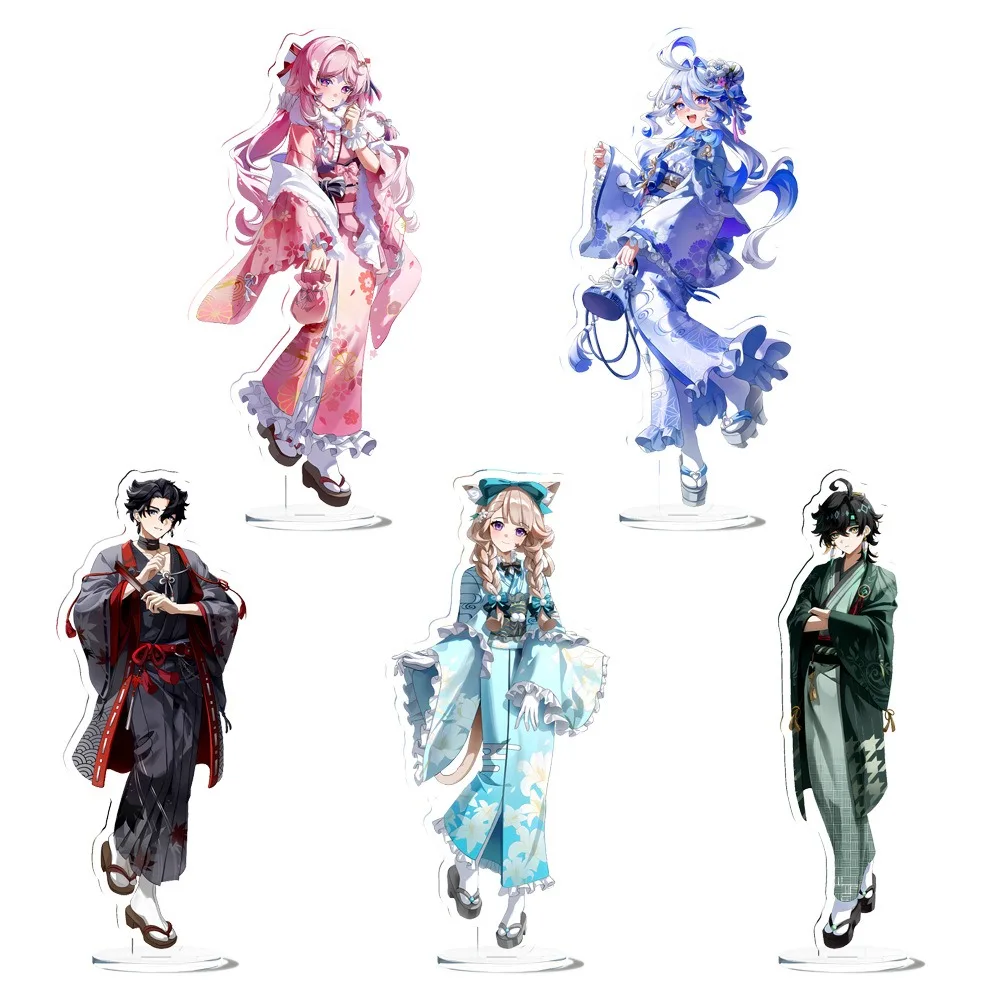 Anime Game Yuan Shen Impacting Yae Miko Kamisato Ayaka Acrylic Stand Ornament Gift Collection Commemoration Decoration Keychain