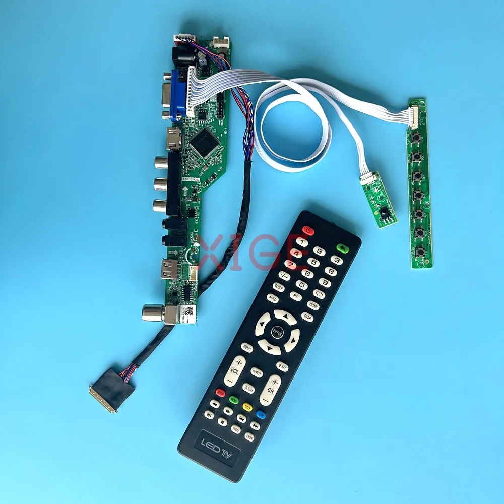 

Комплект для N156HGE-L11/L21/LA1/LB1/LG1 USB + AV + VGA + HDMI, матричный телевизор для ноутбука, аналоговый 15,6 дюйма, 1920x1080 LVDS, 40-контактный контроллер, плата драйвера