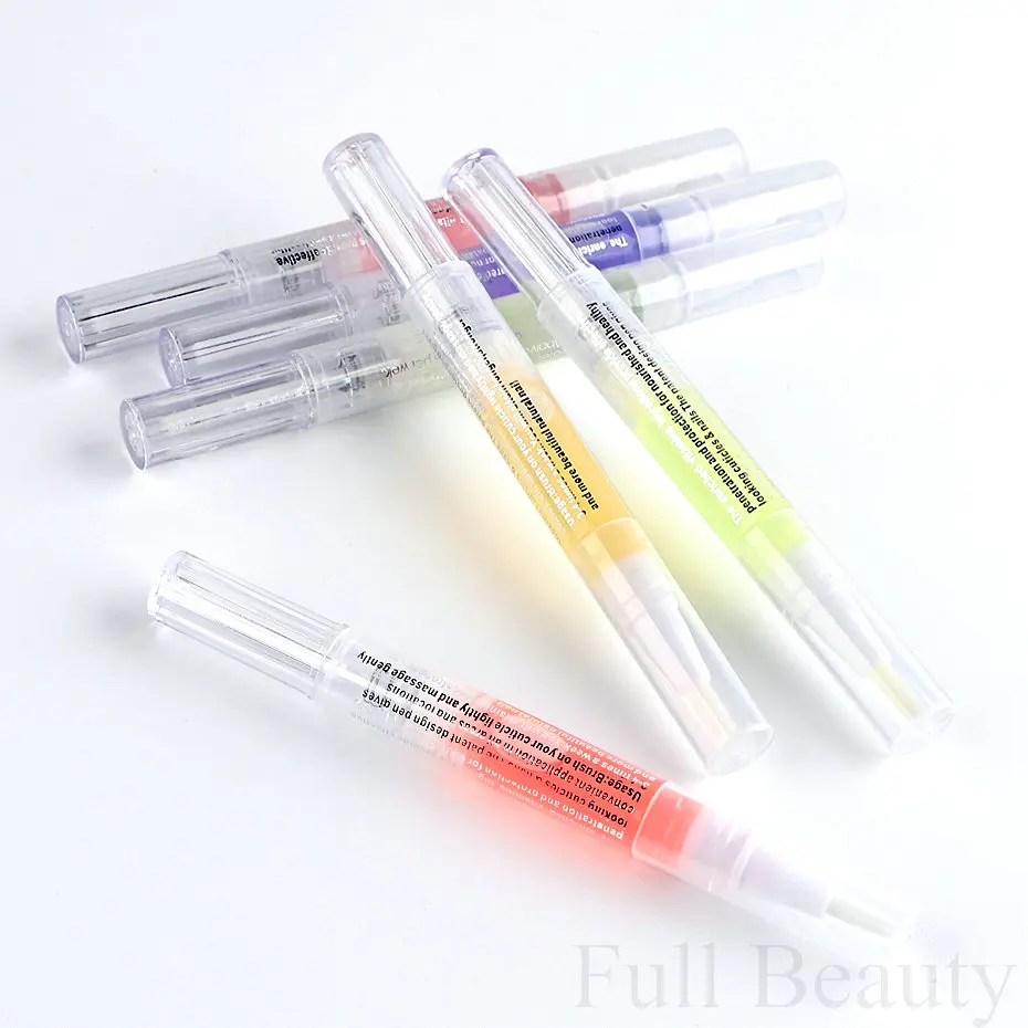 6 Smell Nail Bloom Nutrition Oil Pen Fruit Floral Scented Nail Treatment Cuticle Revitalizer Fragrance Nourish Skin ManicureTool