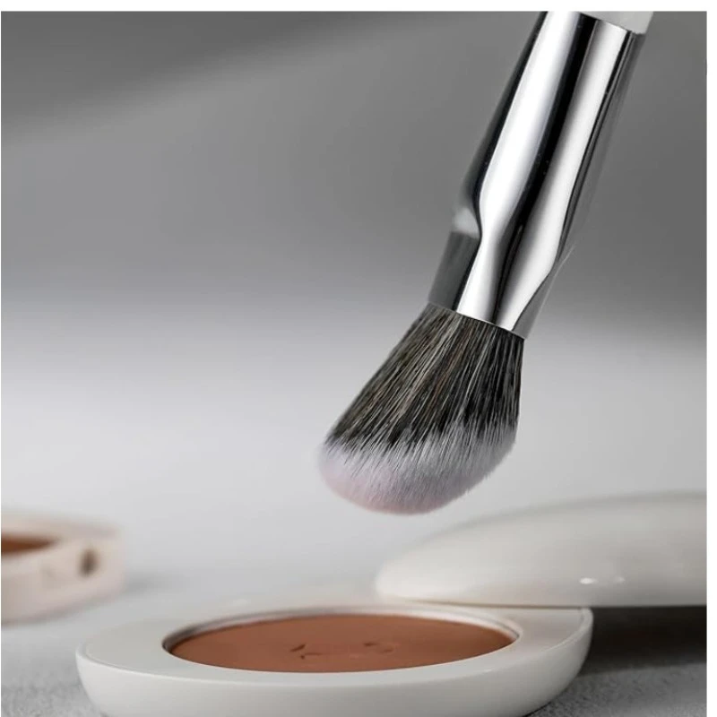 Blush Brush Angled Contoured for Flawless Face Foundation Liquid Cream Cheek Makeup Multitask  Cosmetic Beauty Makeup Tool